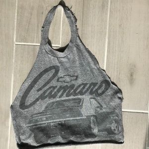 Camaro Gray Crop Top